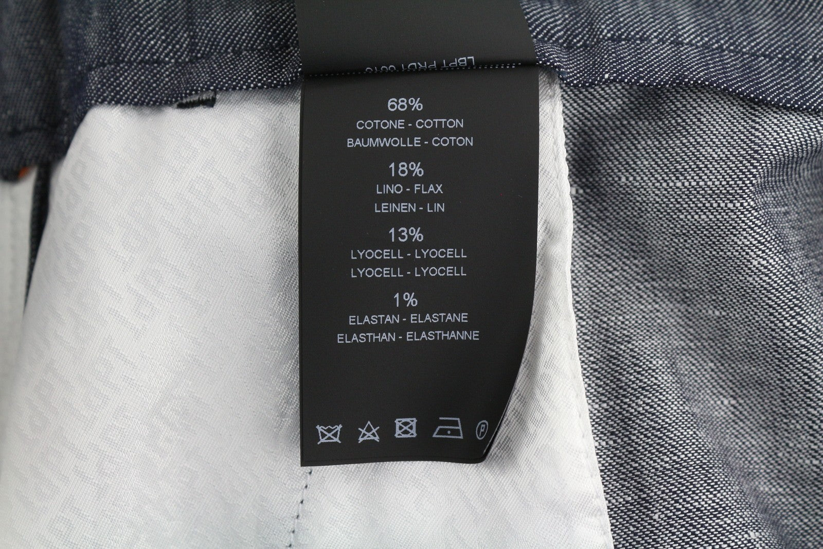 PT TORINO Taylor Women's Trousers 40 W28 Grey Linen Blend High Rise Flared Fit