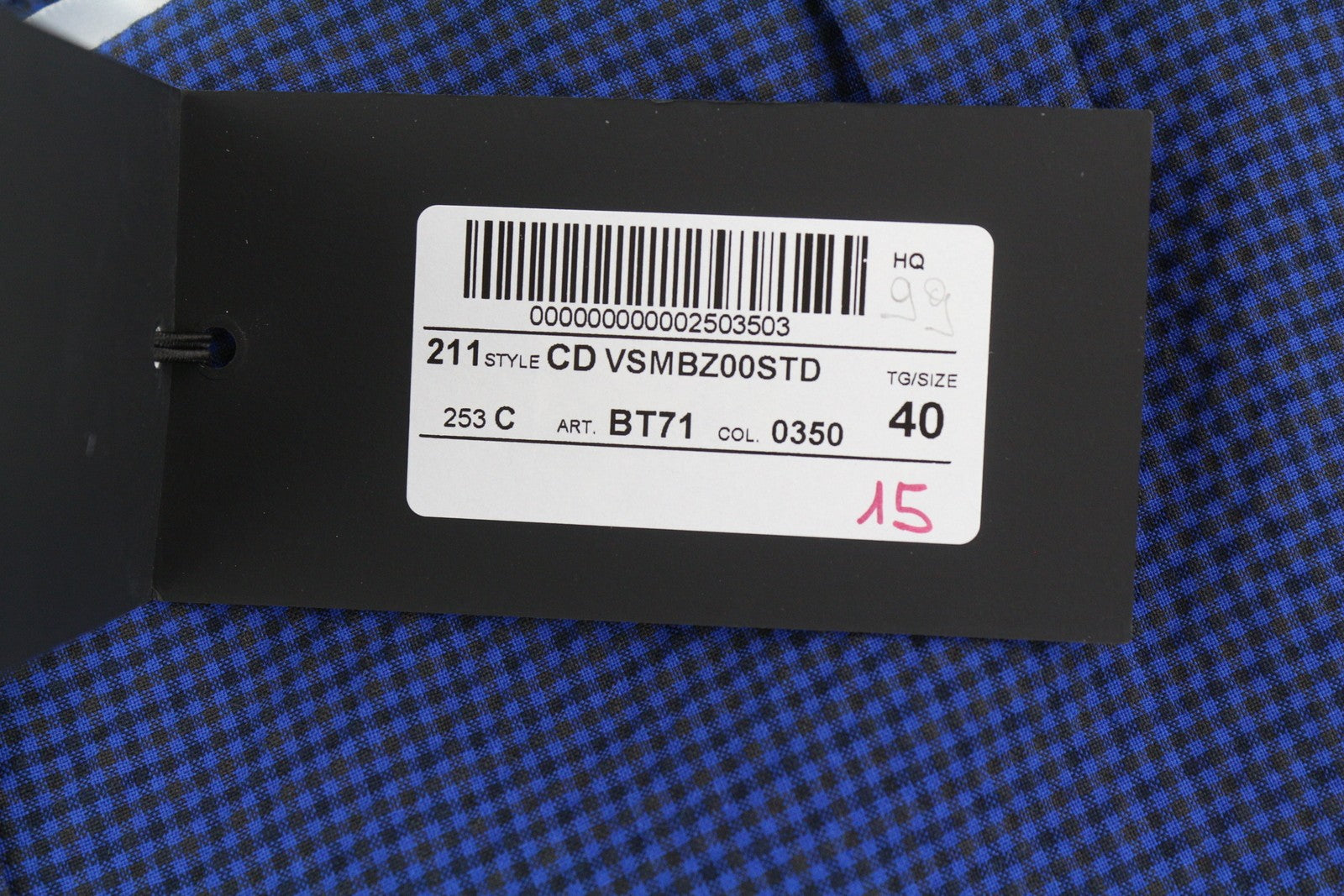 PT TORINO Ambra Women's Trousers 40 W30 Blue Patterned Tapered Turn-Up Ankle