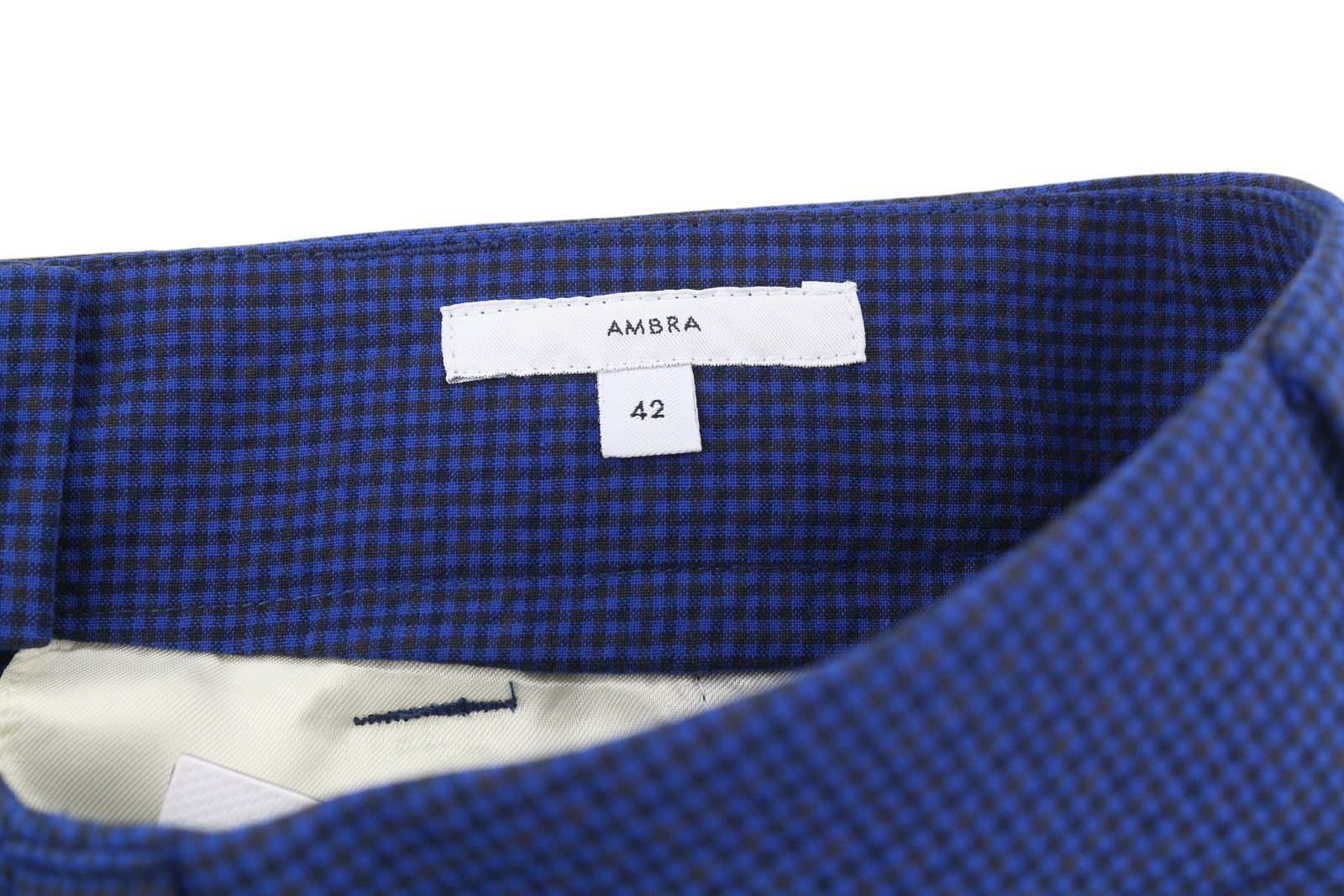 PT TORINO Ambra Women's Trousers 42 W30 Blue Patterned Turn-Up Tapered Ankle