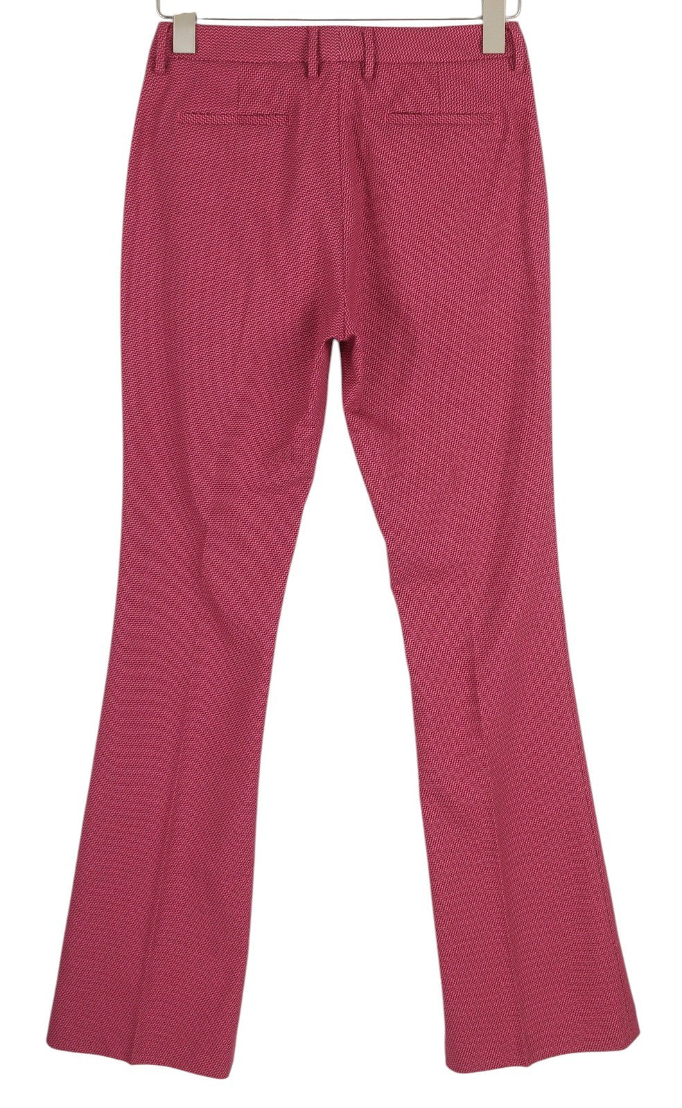 PT TORINO Elsa Women's Trousers 40 W28 Purple Patterned Bootcut Zip Fly Pockets