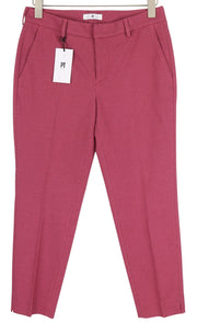 PT TORINO New York Women's Trousers 42 W30 Purple Patterned Ankle Tapered