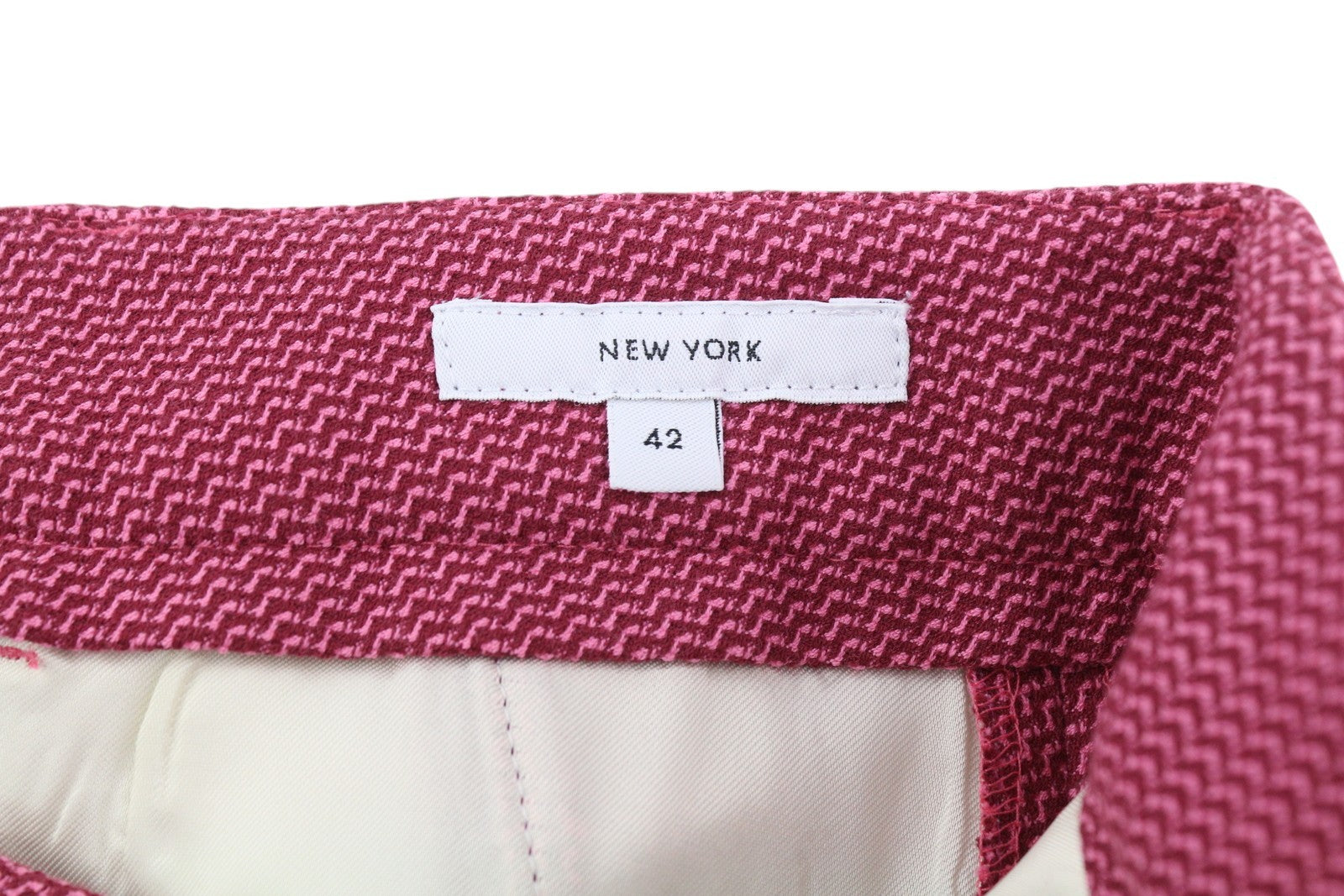 PT TORINO New York Women's Trousers 42 W30 Purple Patterned Ankle Tapered