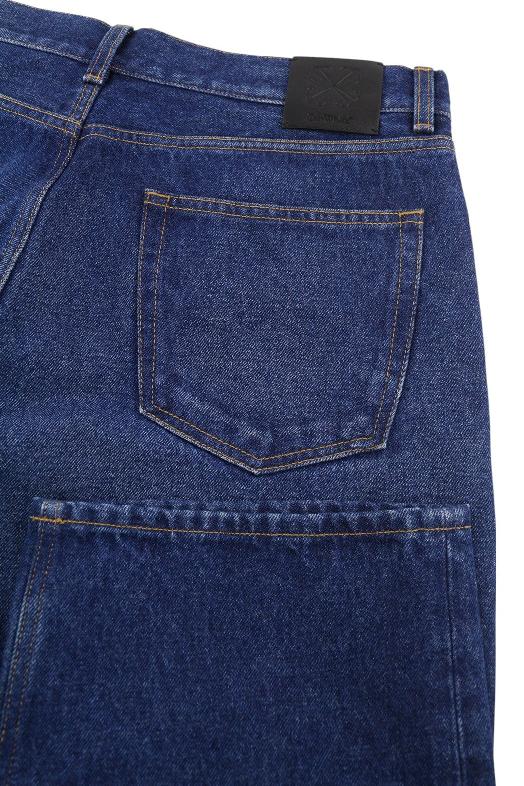 OFF-WHITE Arr Skate Men's Jeans W32 Blue Washed Denim Regular Button Fly RRP645