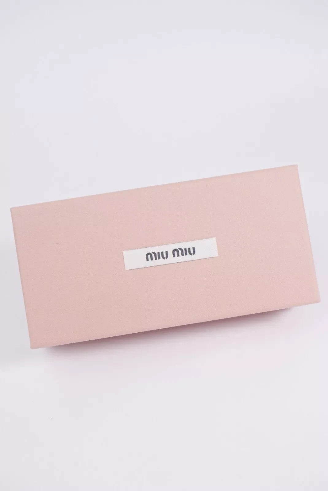 MIU MIU 50RV Women Eyeglasses Pale Gold Butterfly Frame Lens 140 Semi Rimless