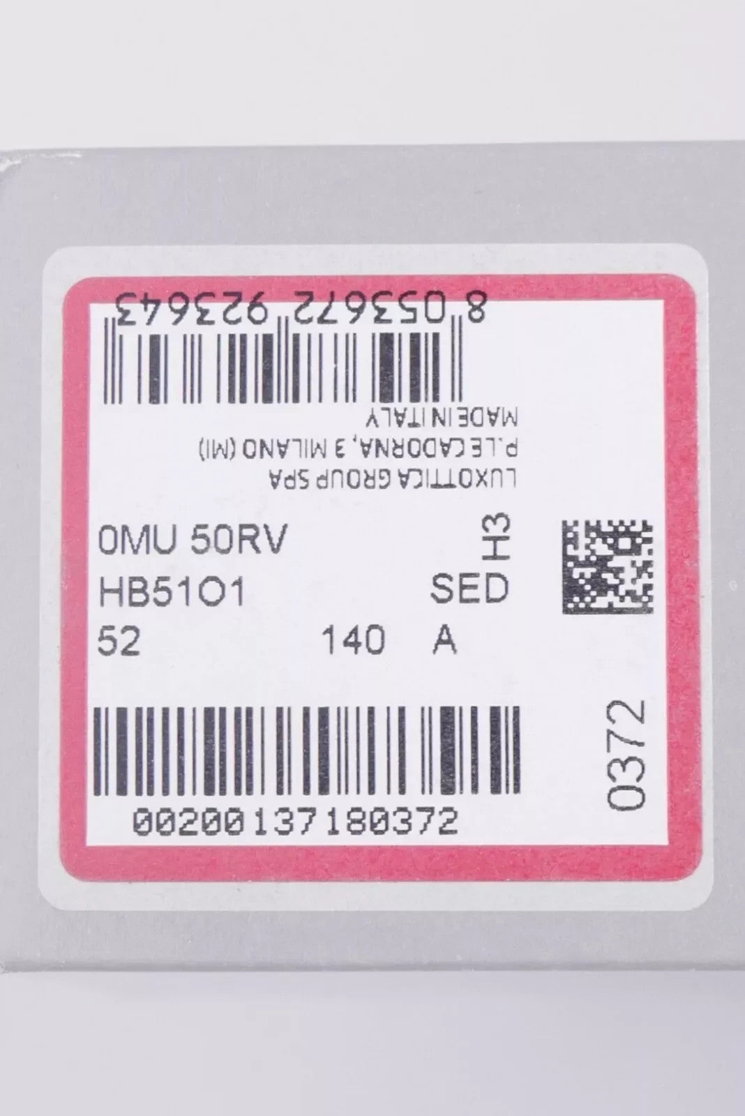 MIU MIU 50RV Women Eyeglasses Pale Gold Butterfly Frame Lens 140 Semi Rimless