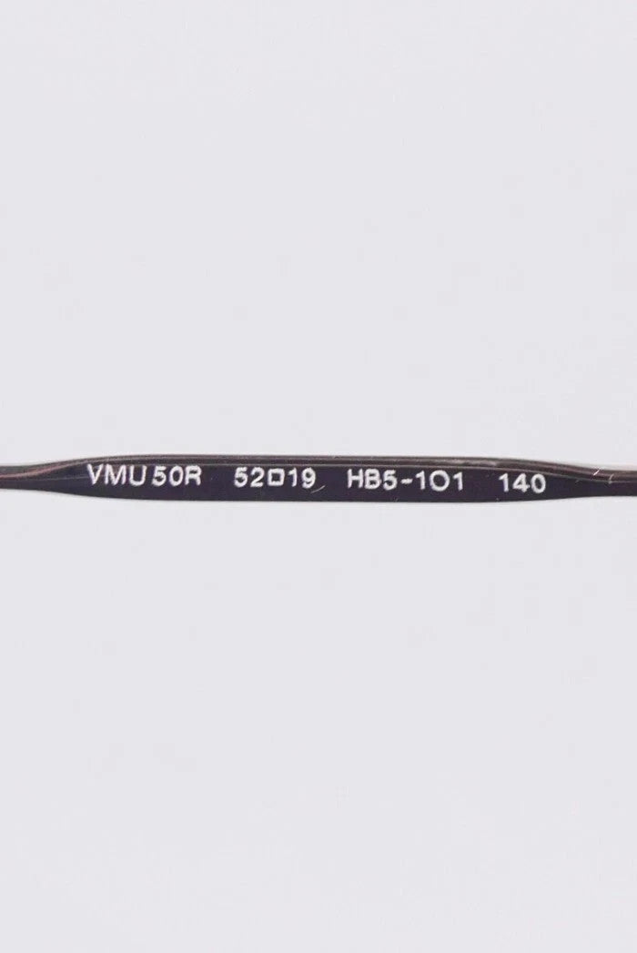 MIU MIU 50RV Women Eyeglasses Pale Gold Butterfly Frame Lens 140 Semi Rimless