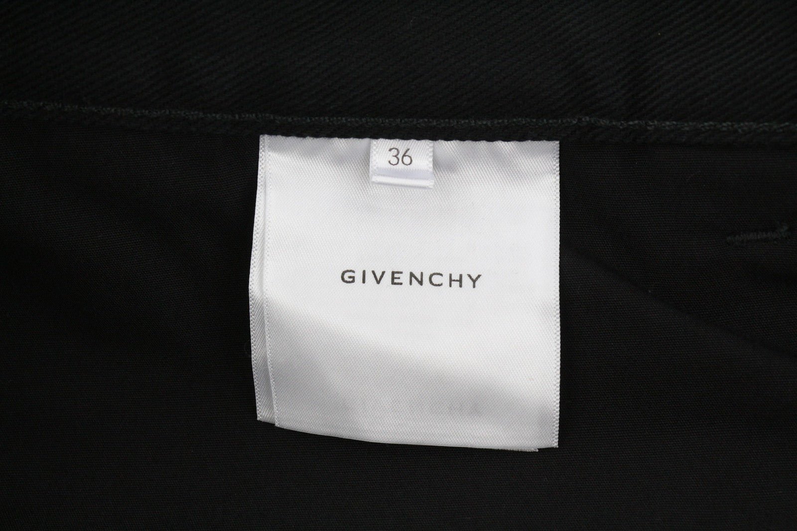 GIVENCHY X Tiffany Men Trousers W36 Tapered Fit Zipper Closure Pockets Black