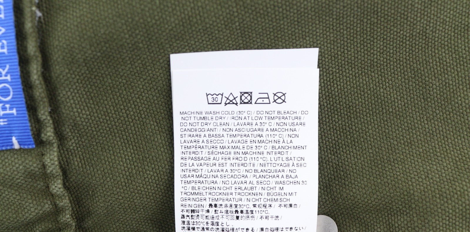 OFF-WHITE Garment Dyed Canvas Relax Men's Jeans W30 Green Straight Strap RRP799