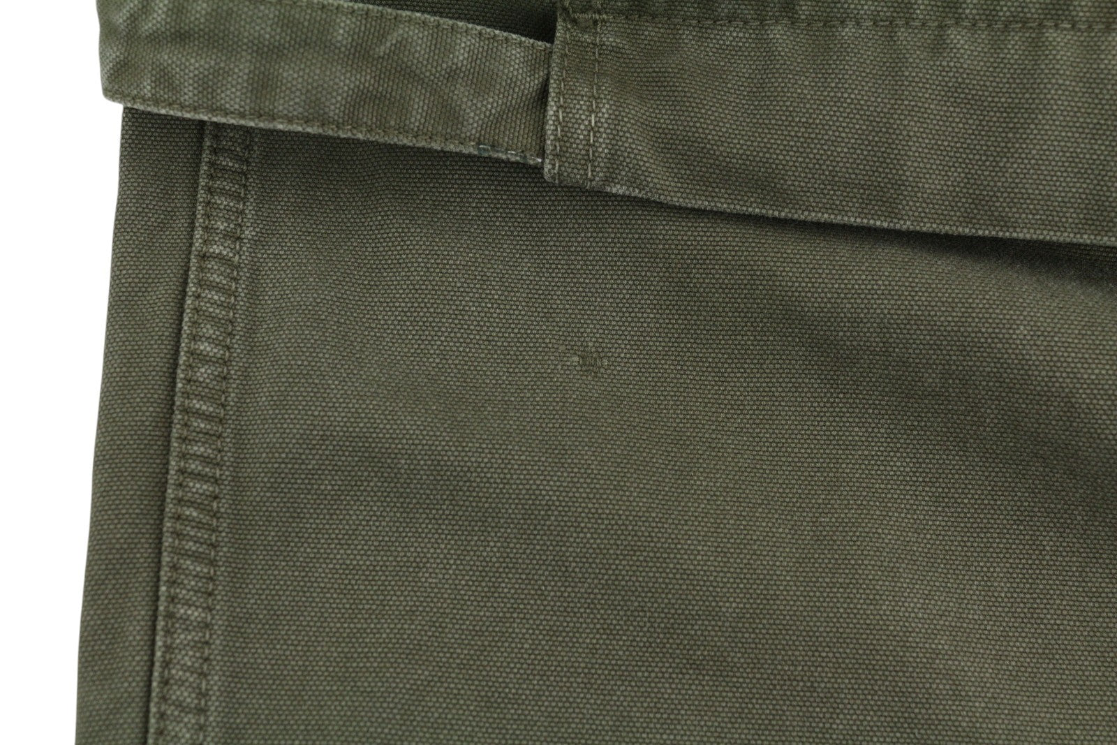 OFF-WHITE Garment Dyed Canvas Relax Men's Jeans W30 Green Straight Strap RRP799