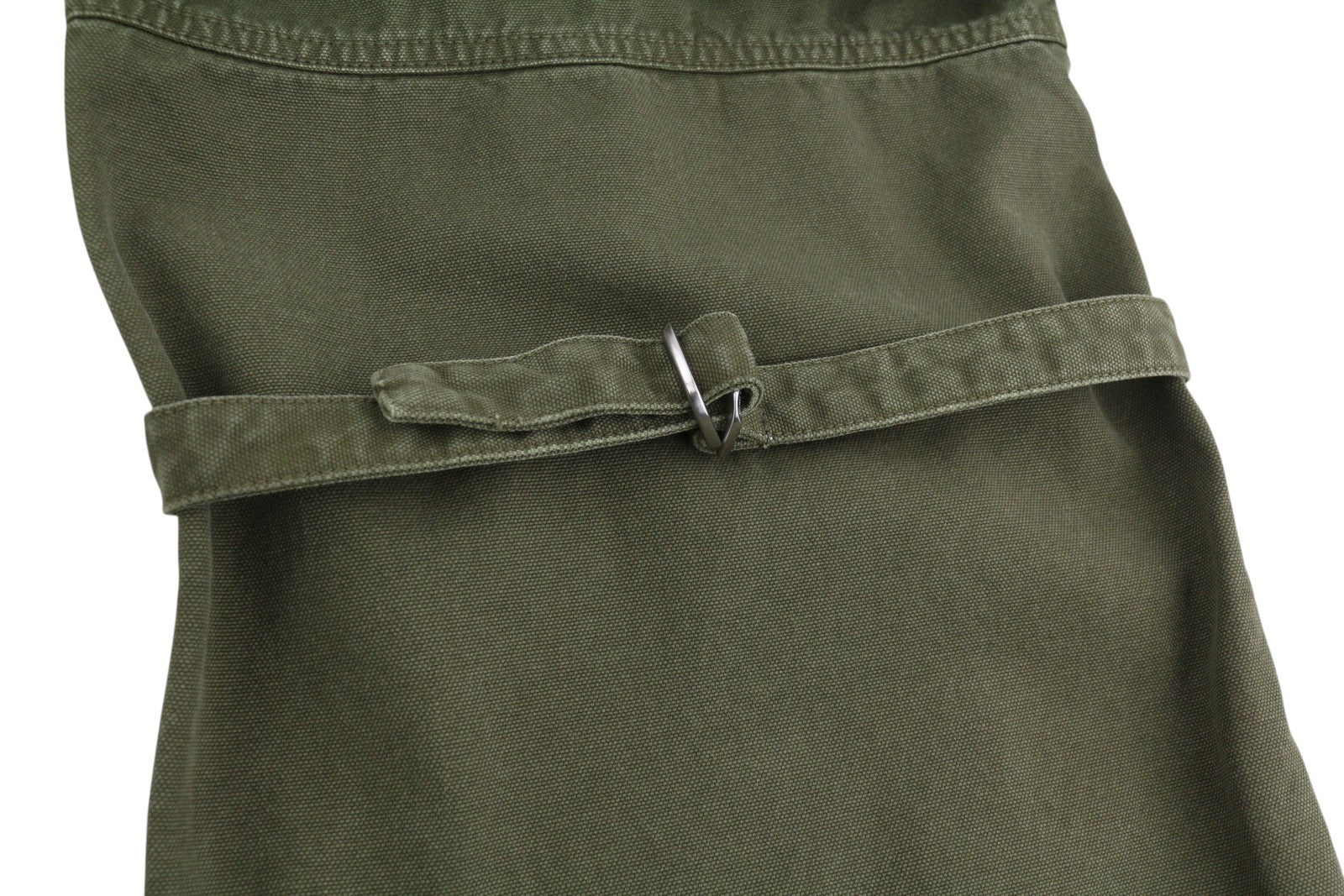 OFF-WHITE Garment Dyed Canvas Relax Men's Jeans W30 Green Straight Strap RRP799