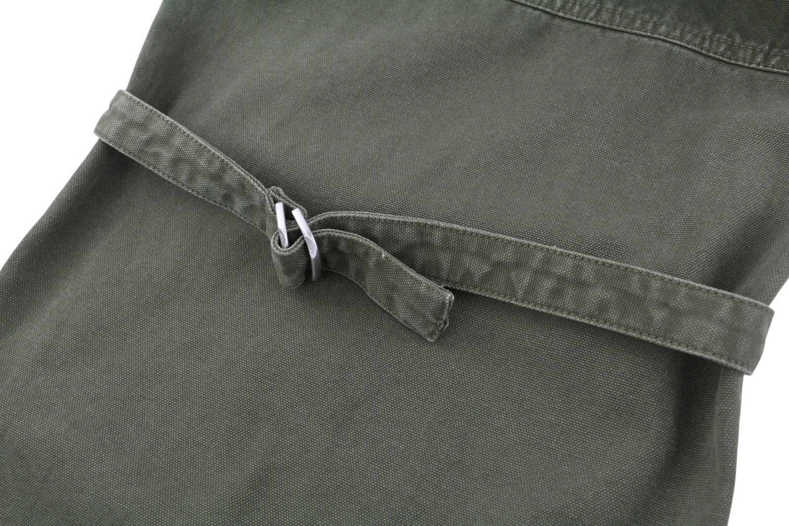 OFF-WHITE Garment Dyed Canvas Relax Men's Jeans W34 Green Straight Strap RRP799