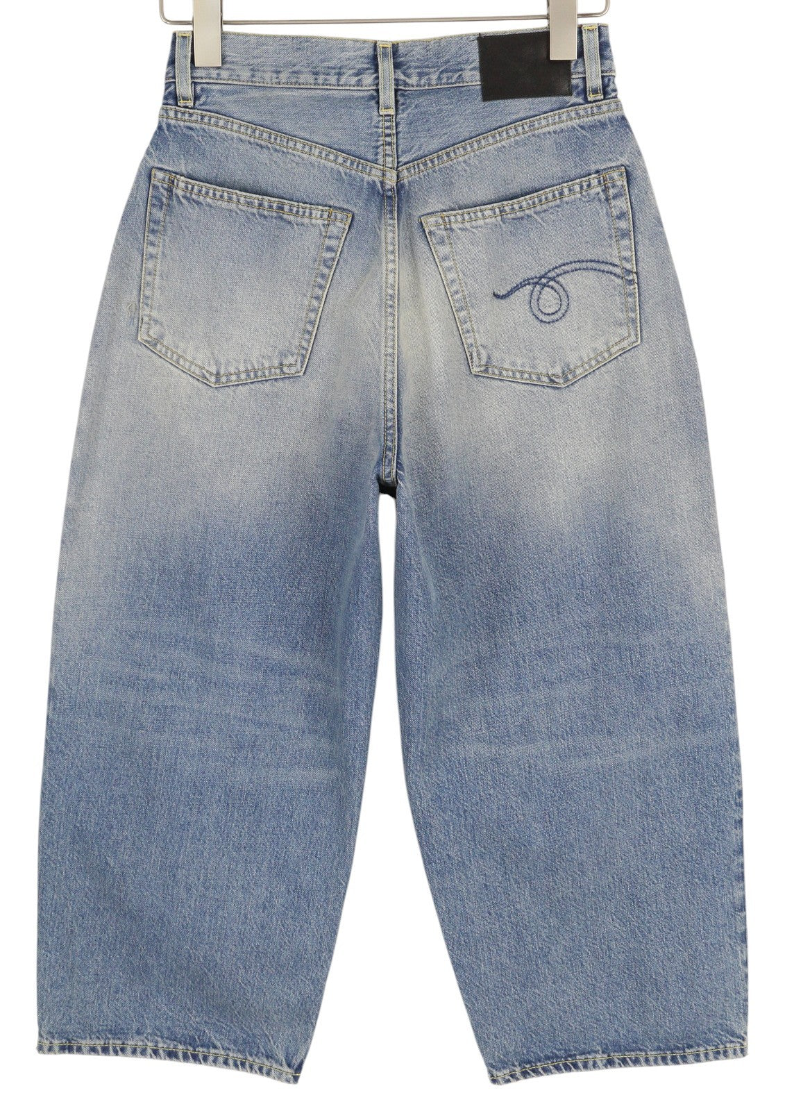 R13 Cropped Wixdeleg Women Jeans 23 Relaxed Straight Cropped Ankle Washed RRP795