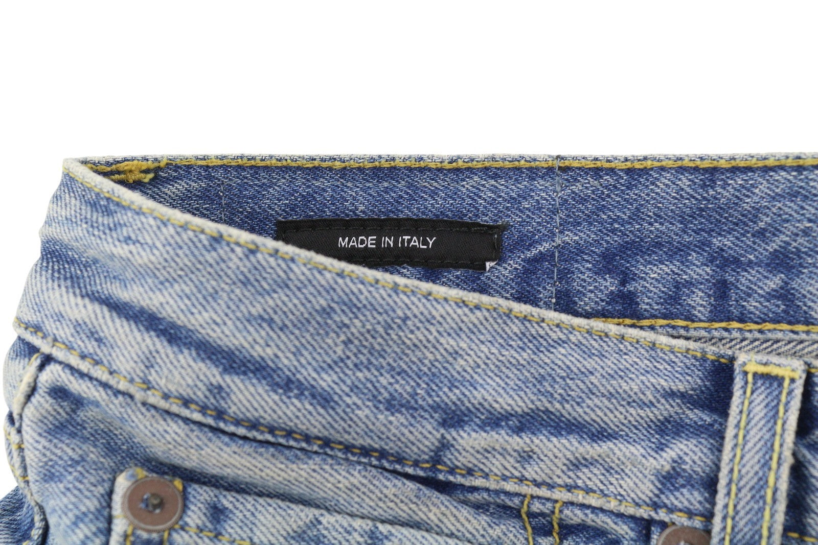 R13 D'Arcy Women's Jeans 29 Veiled Blue Painted Denim Loose Zip Fly RRP695