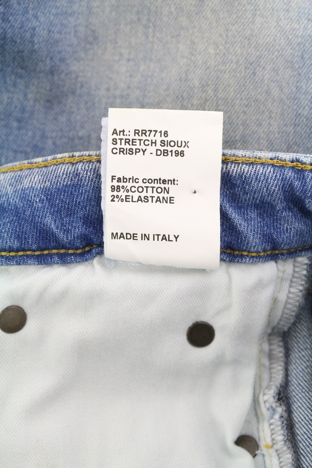 R13 Kick Women's Jeans 27 Cropped Jasper Stretch Blue Distress Zip Fly