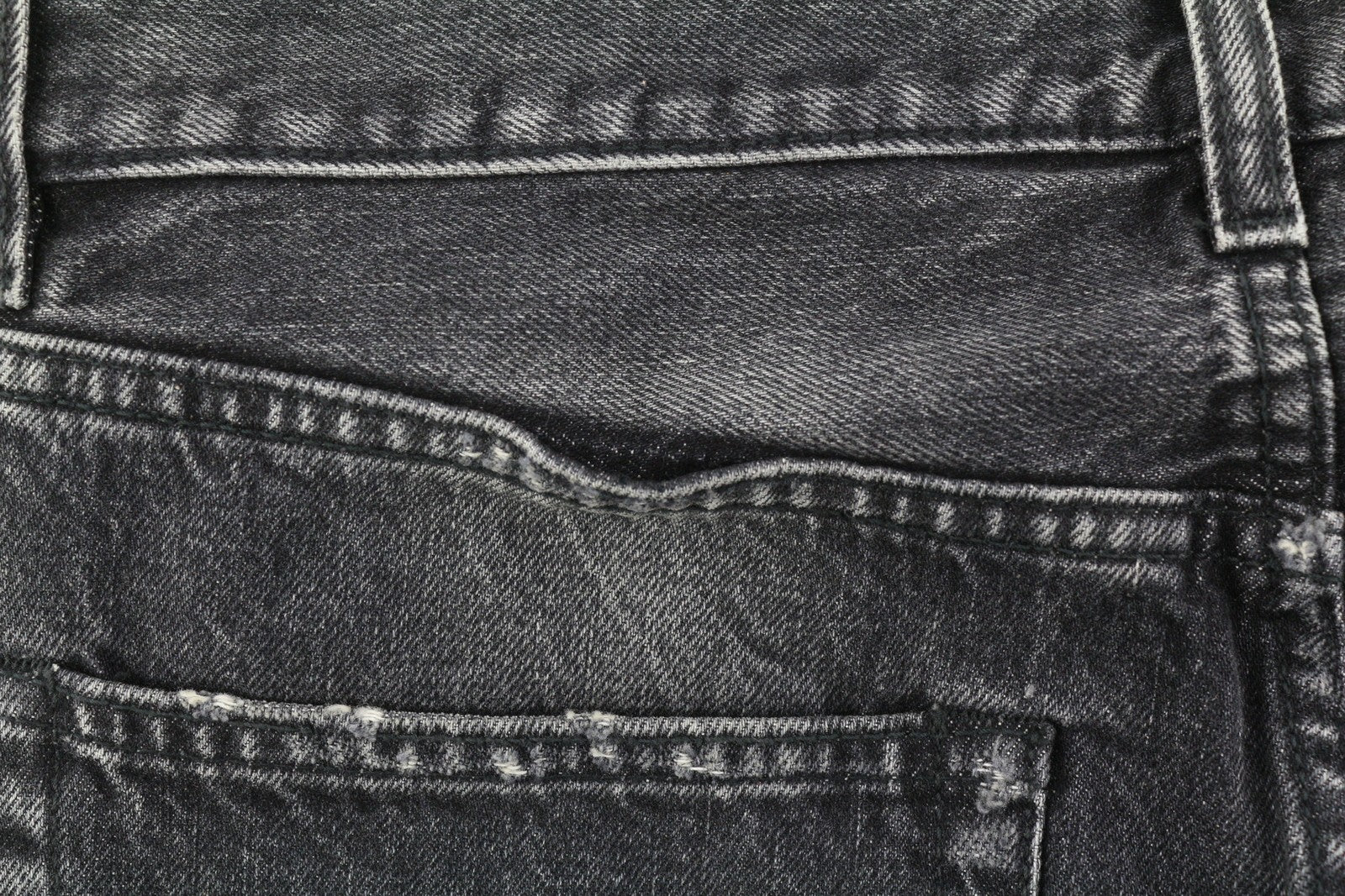 R13 Boyfriend Women Jeans 27 Eberit Black Distressed Cropped Ankle Denim RRP595