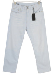 R13 Romeo Women's Jeans 28 Washed Blue Stretch Cropped Ankle Zip Fly Denim