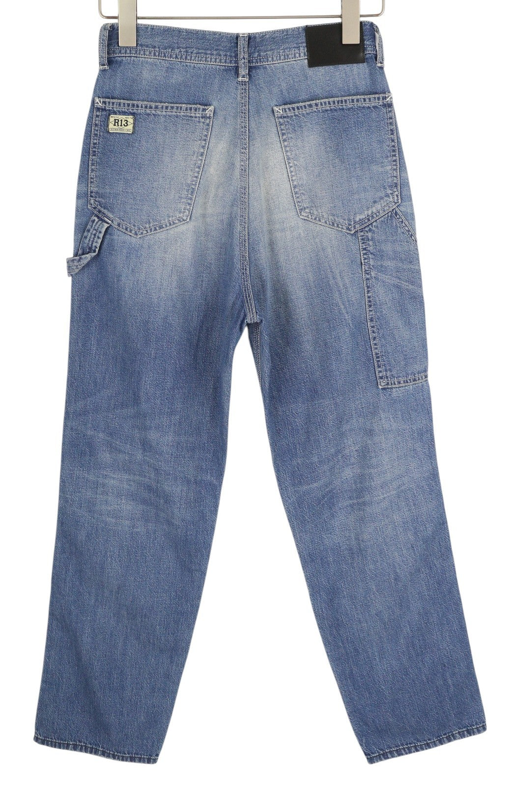 R13 Slim Work Women's Jeans 27 Colson Indigo High Waist Washed Zip Fly