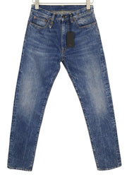 R13 Axl Slim Women's Jeans 27 Kelly Washed Blue Zip Fly Logo Denim