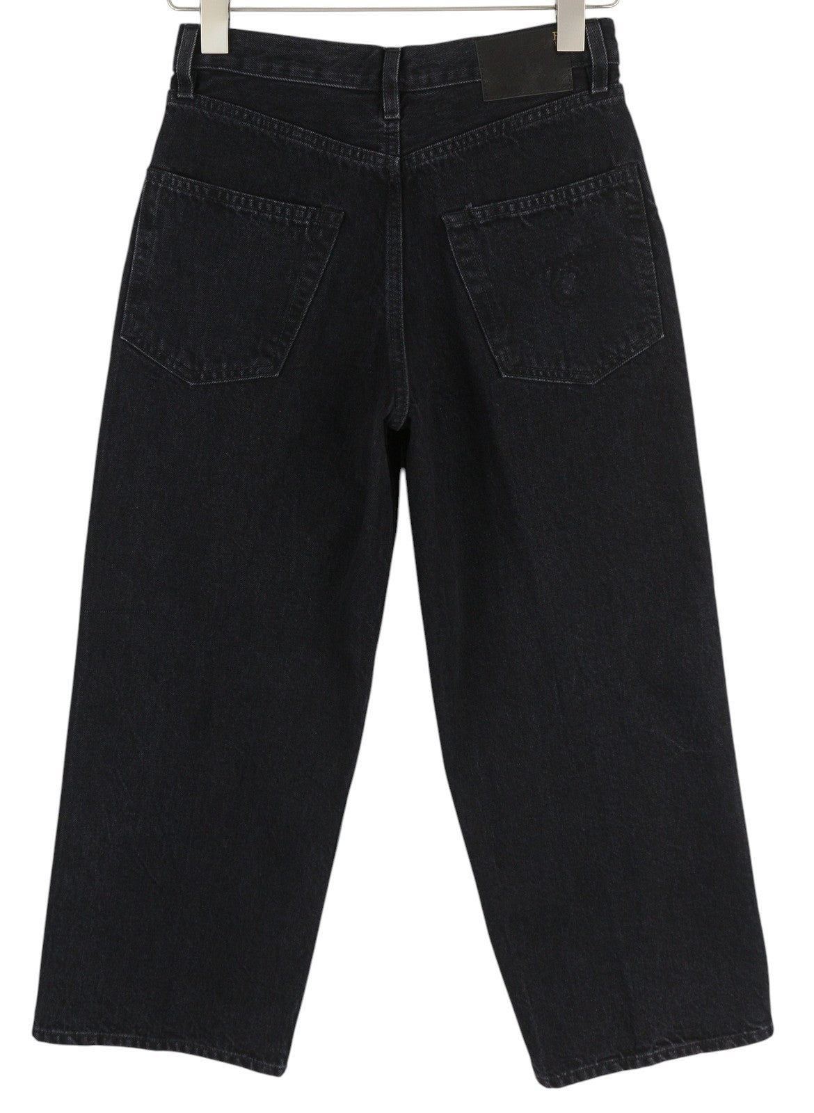 R13 D'Arcy Ankled Women's Jeans 23 Wide Cropped Ankle Onix Black RRP695