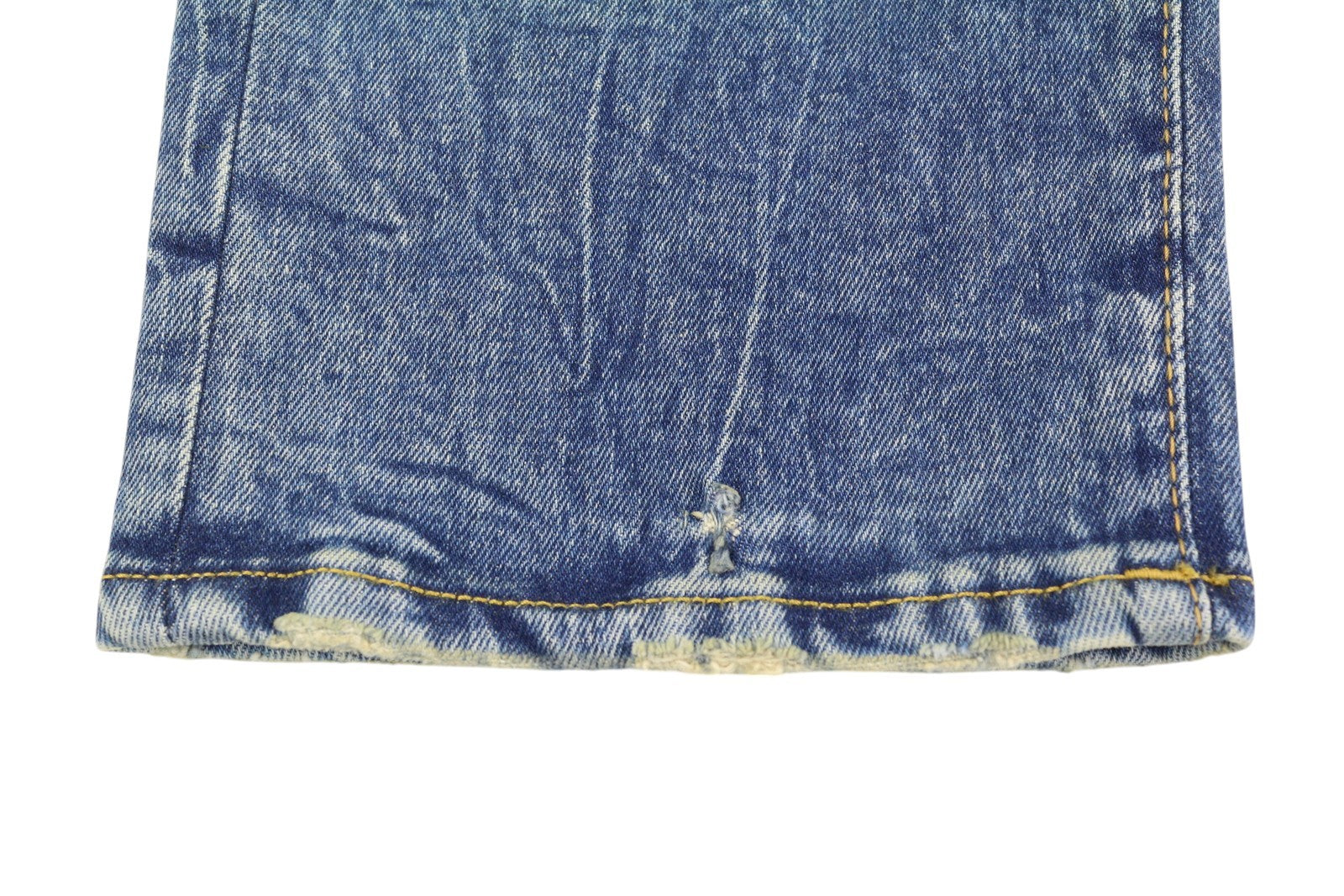 R13 Boy Straight Women's Jeans 26 Washed Blue Kelly Stretch Ankle Crop RRP645