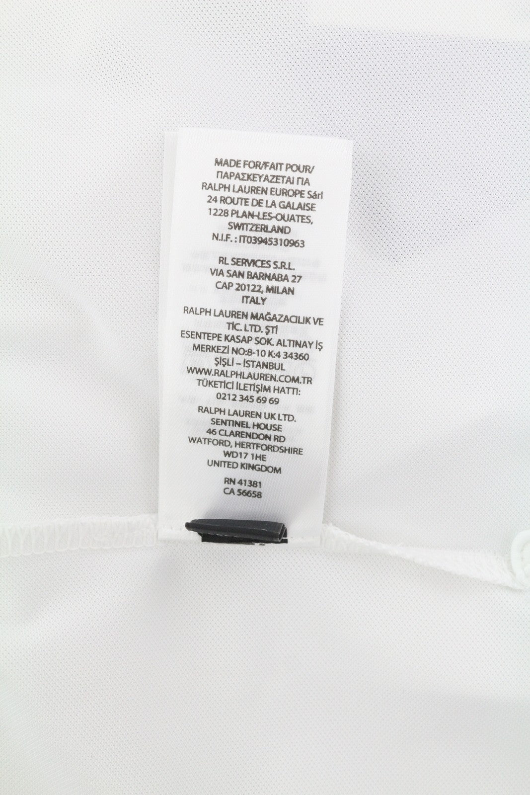 RLX RALPH LAUREN Golf Men T-Shirt S White Bear Wicking Short Sleeve Polo RRP179