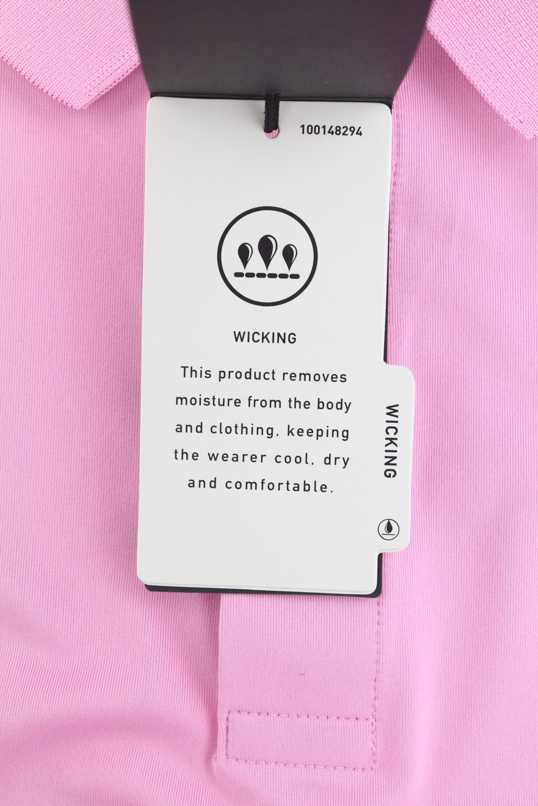 RLX RALPH LAUREN Golf Men's T-Shirt XL Pink Wicking Polo Neck Jersey