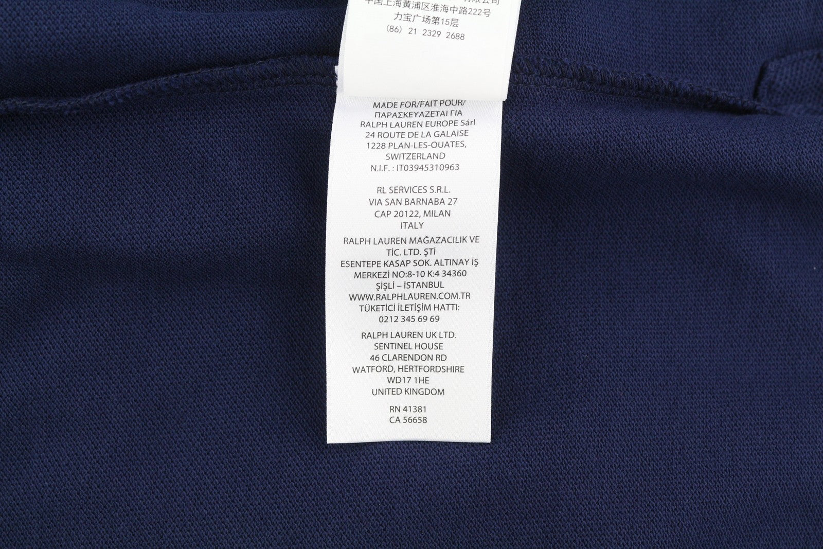 RALPH LAUREN Classic Fit Men's T-Shirt 2XL Blue Embroidered Short Sleeve Polo