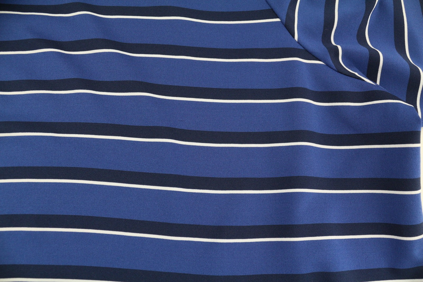 RLX RALPH LAUREN Golf Men's Polo 2XL Blue Stripe Moisture Wicking