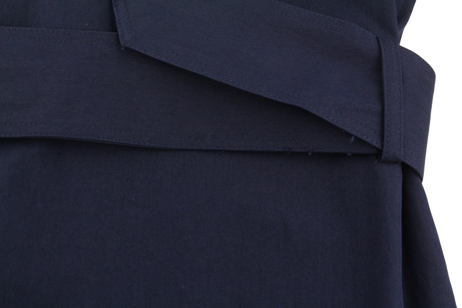 GANT Trench Coat Women Jacket M Evening Blue Double Breasted Belted Mid-Length