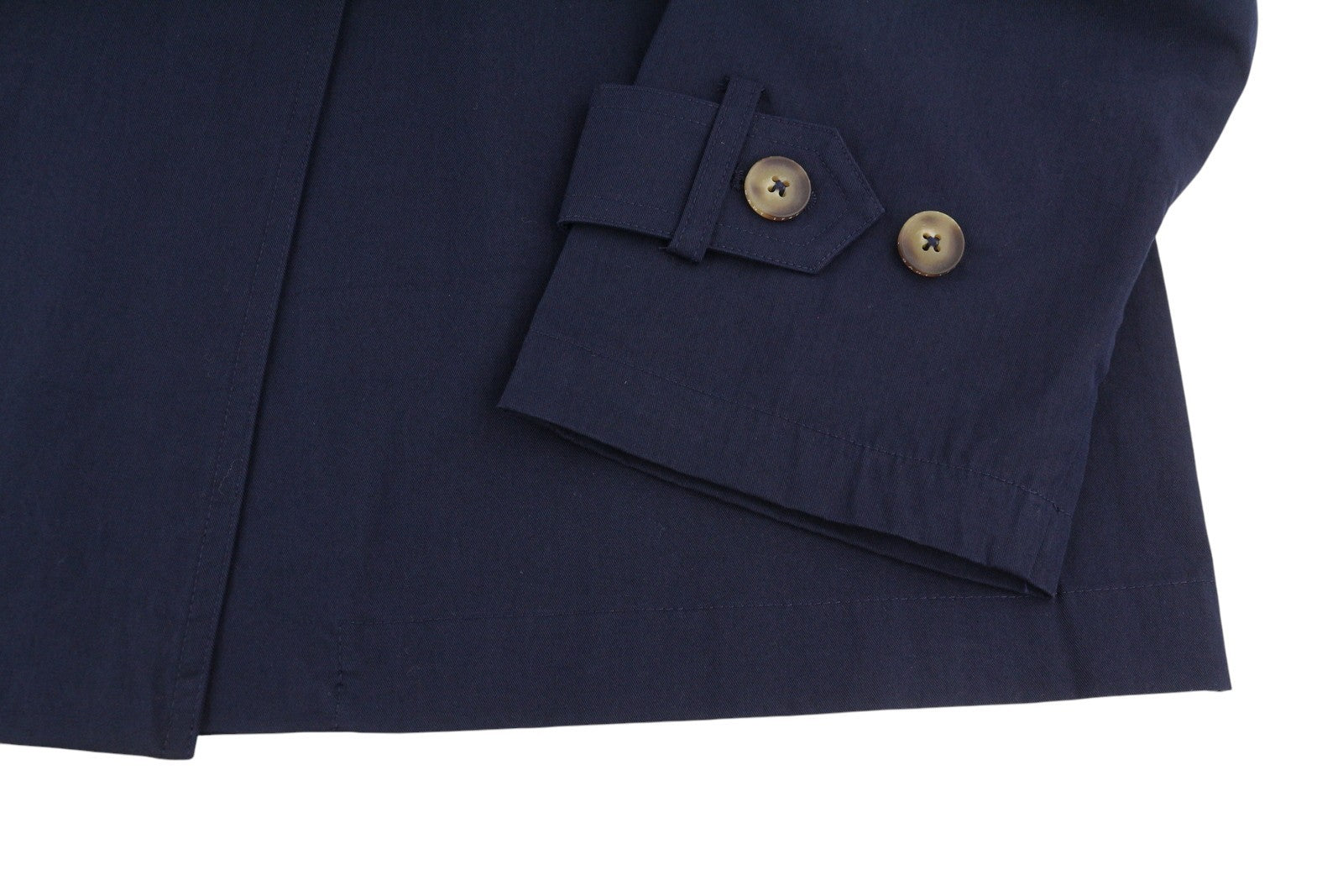 GANT Trench Coat Women Jacket M Evening Blue Double Breasted Belted Mid-Length