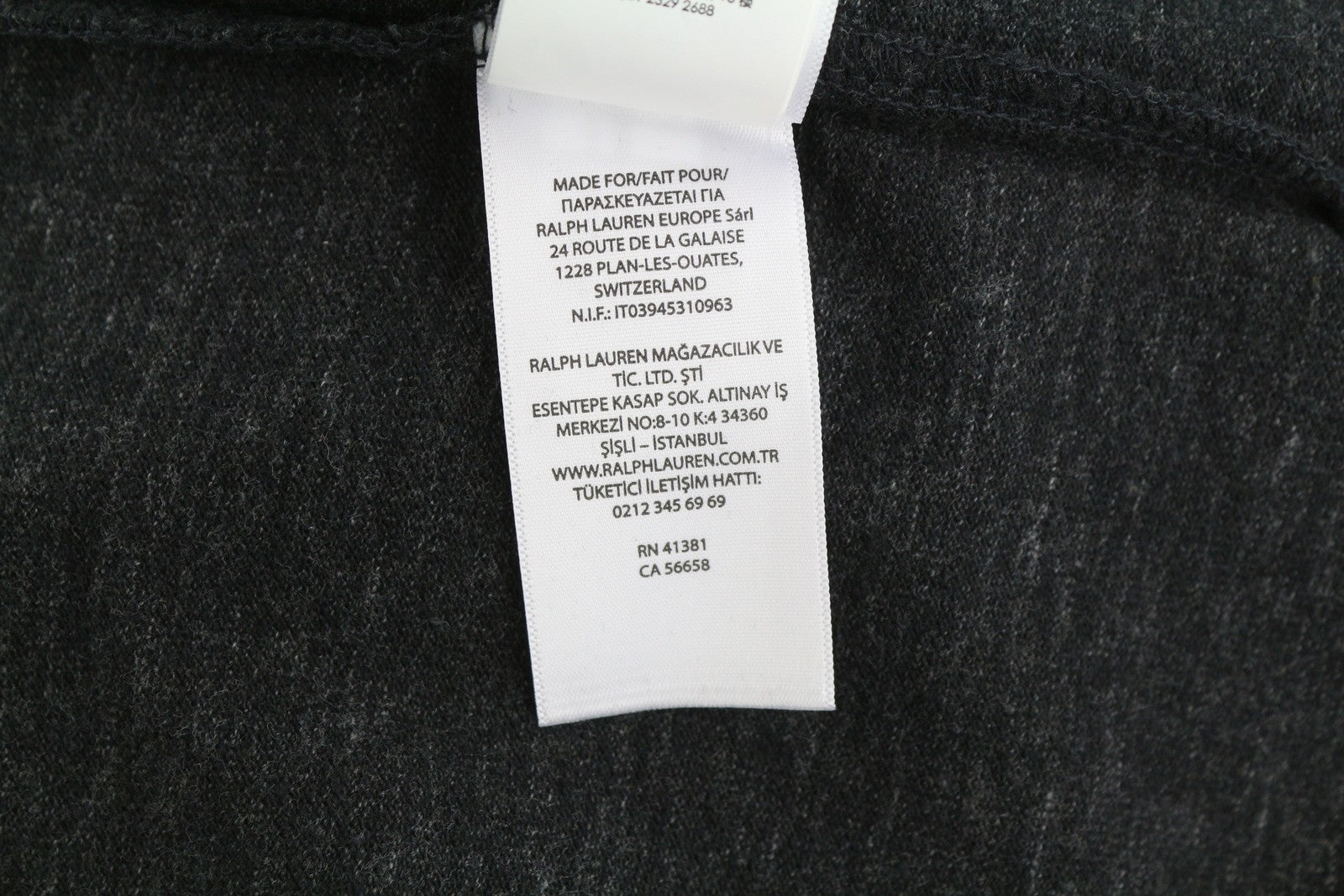 RALPH LAUREN Men's Polo M Black Slim Fit Washed Look Short Sleeve