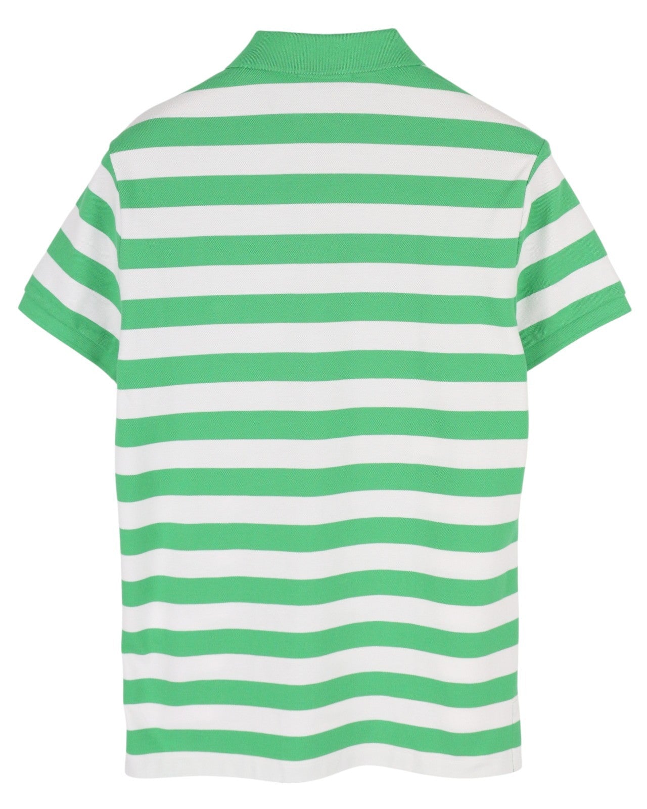 RALPH LAUREN Men's Polo S Green Striped Custom Slim Fit