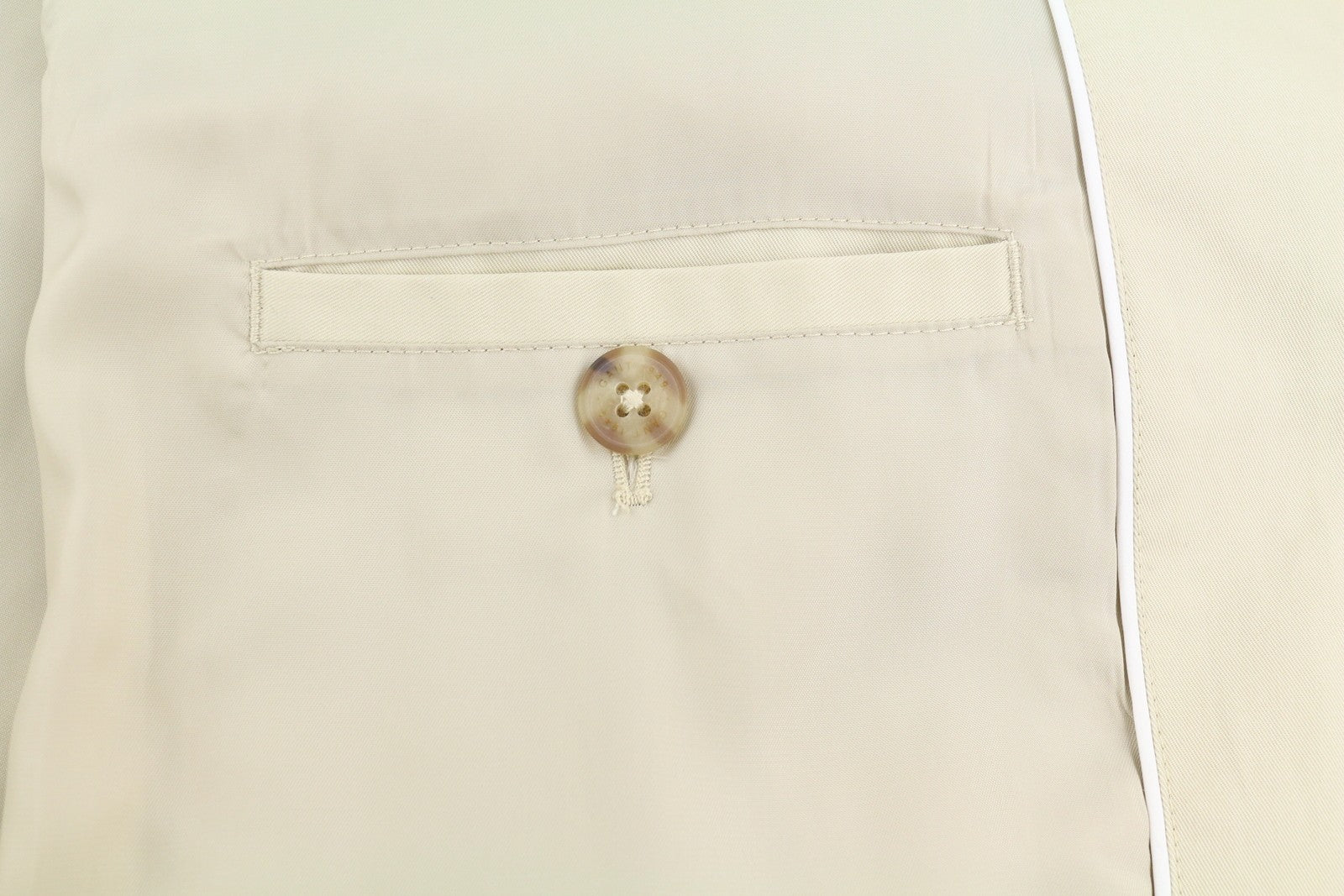 GANT Car Coat Women Jacket XL Desert Beige Hidden Button-Up Mid-Length RRP495