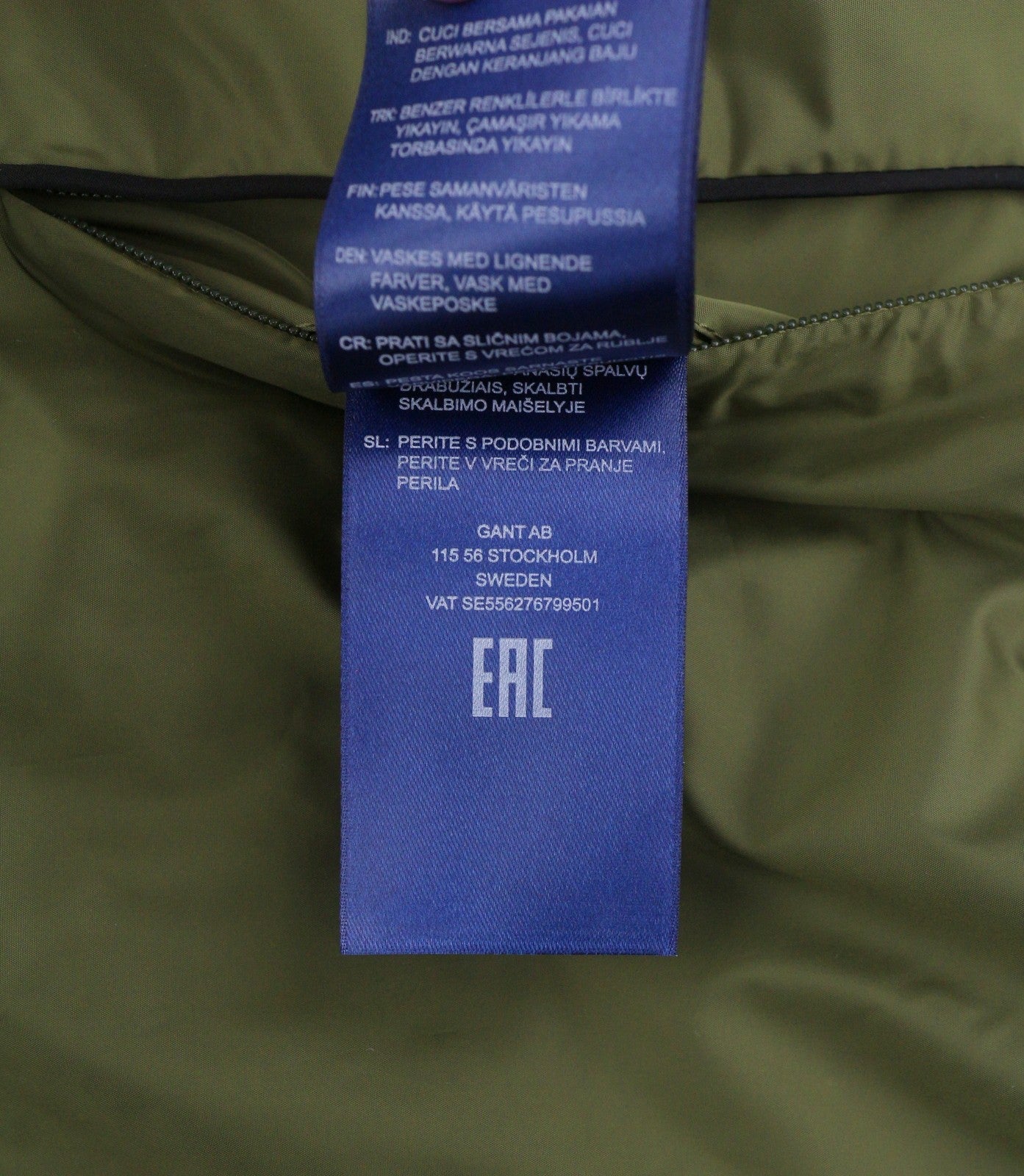 GANT Quilted Women Jacket L Hunter Green Padded Quilted Belted Snap Mid-Length