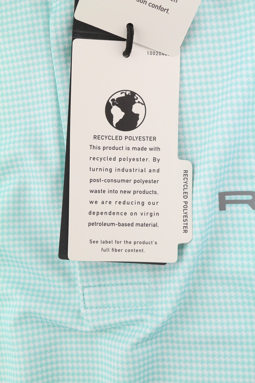 RLX RALPH LAUREN Golf Men's Polo S Blue Houndstooth Wicking