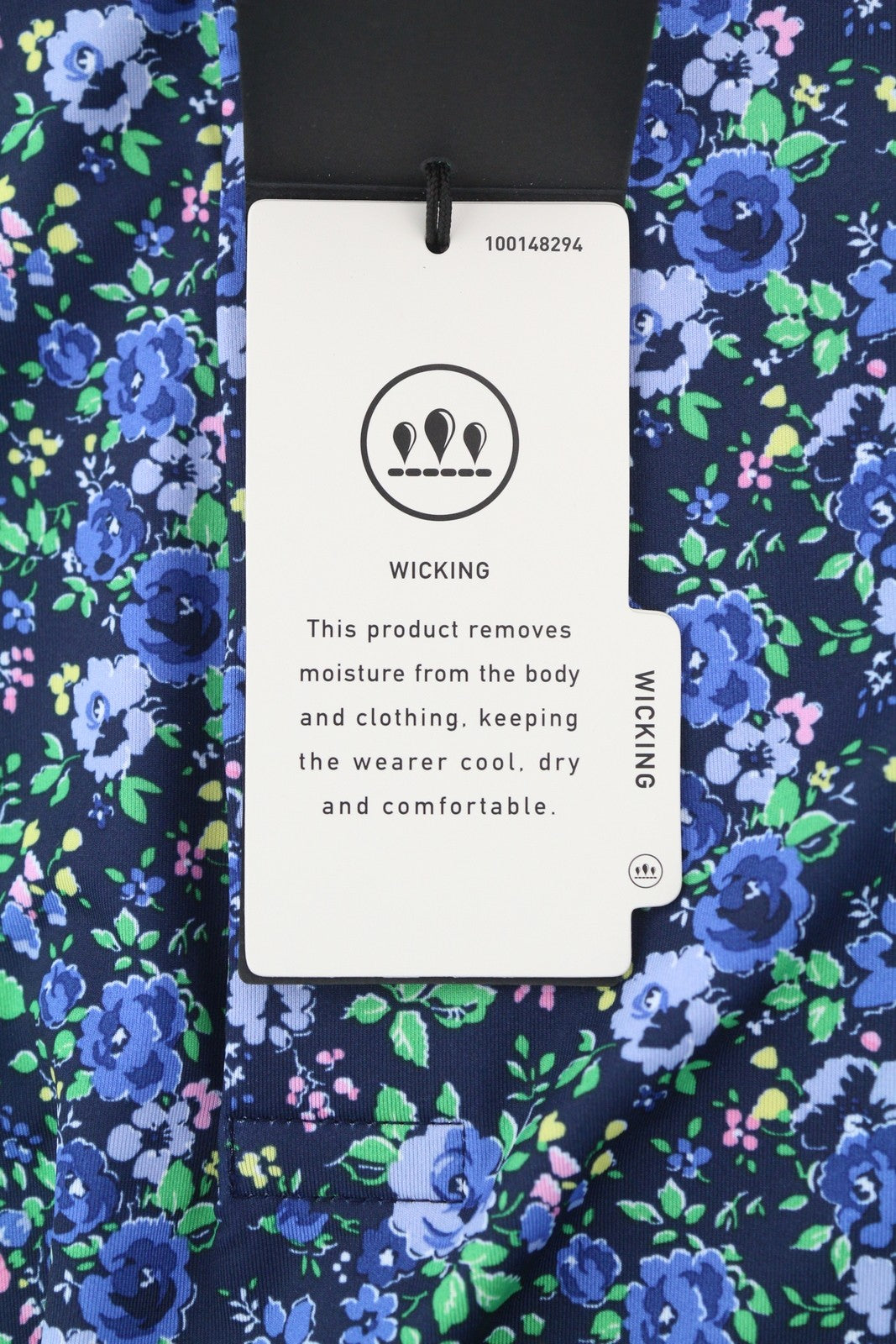 RLX RALPH LAUREN Golf Men's Shirt L Navy Floral Print Wicking