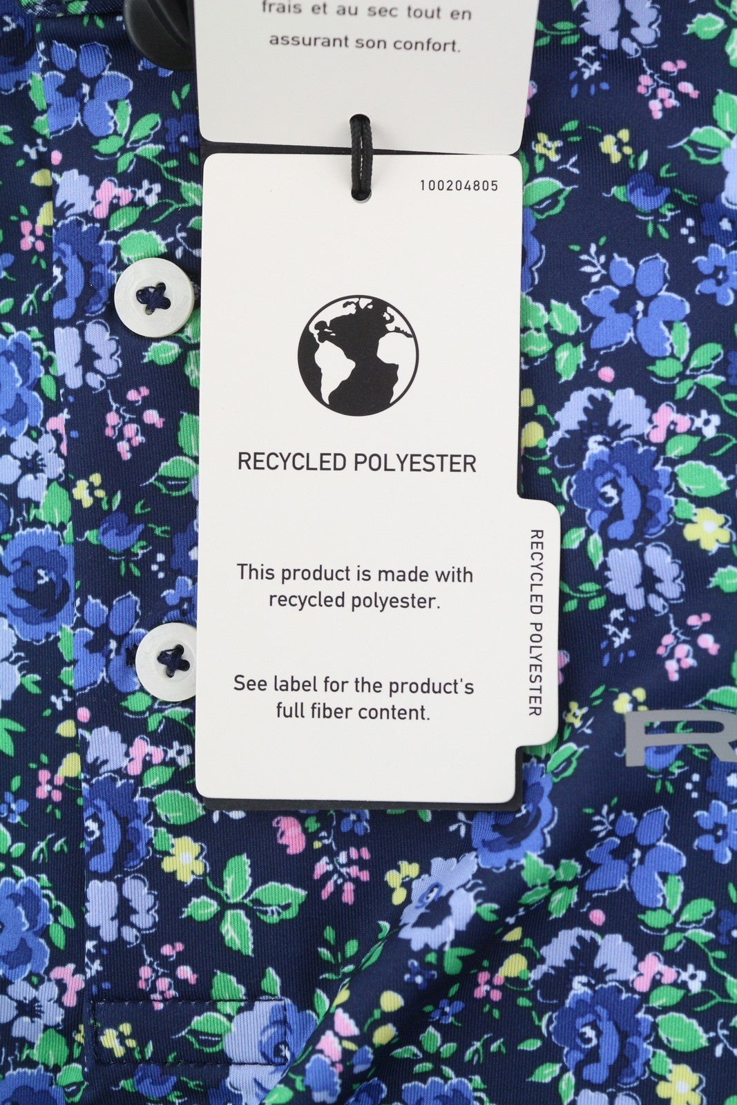 RLX RALPH LAUREN Golf Men's Shirt L Navy Floral Print Wicking