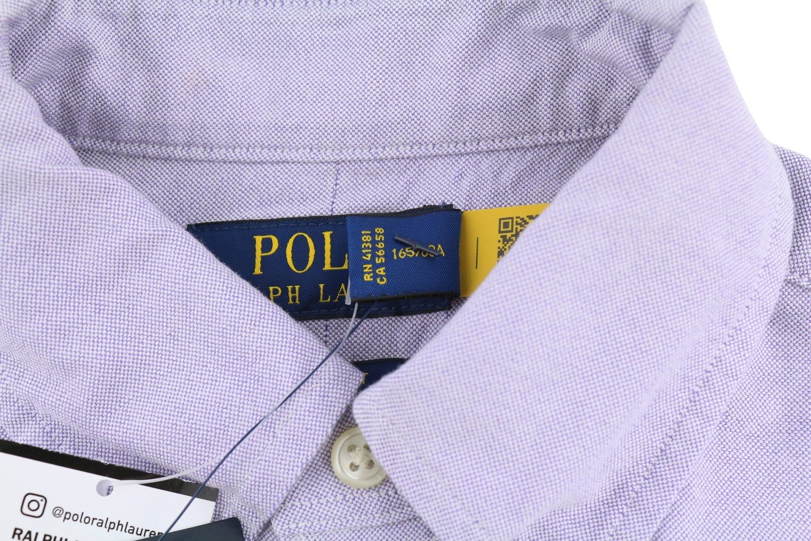 RALPH LAUREN Men's Shirt XS Purple Custom Fit Button Down RRP139