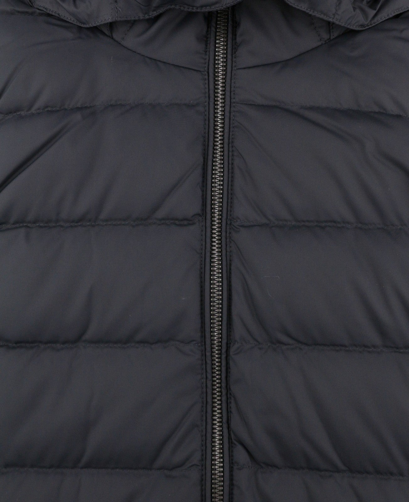GANT Classic Down Long Women Jacket M Black Quilted Hooded Mid-Length