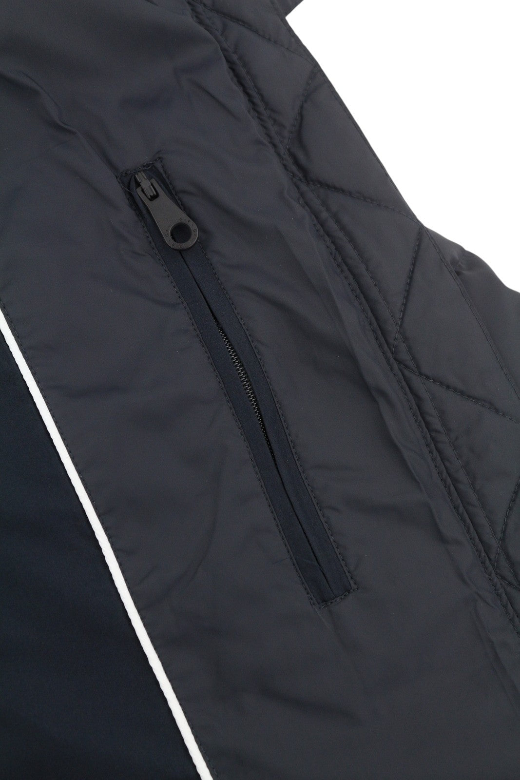 GANT Classic Down Long Women Jacket M Black Quilted Hooded Mid-Length