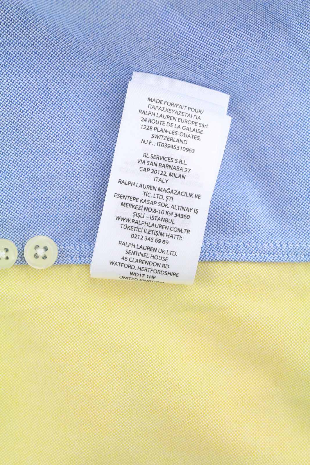 RALPH LAUREN Men's Shirt S Multicolour Oxford Button Up RRP200