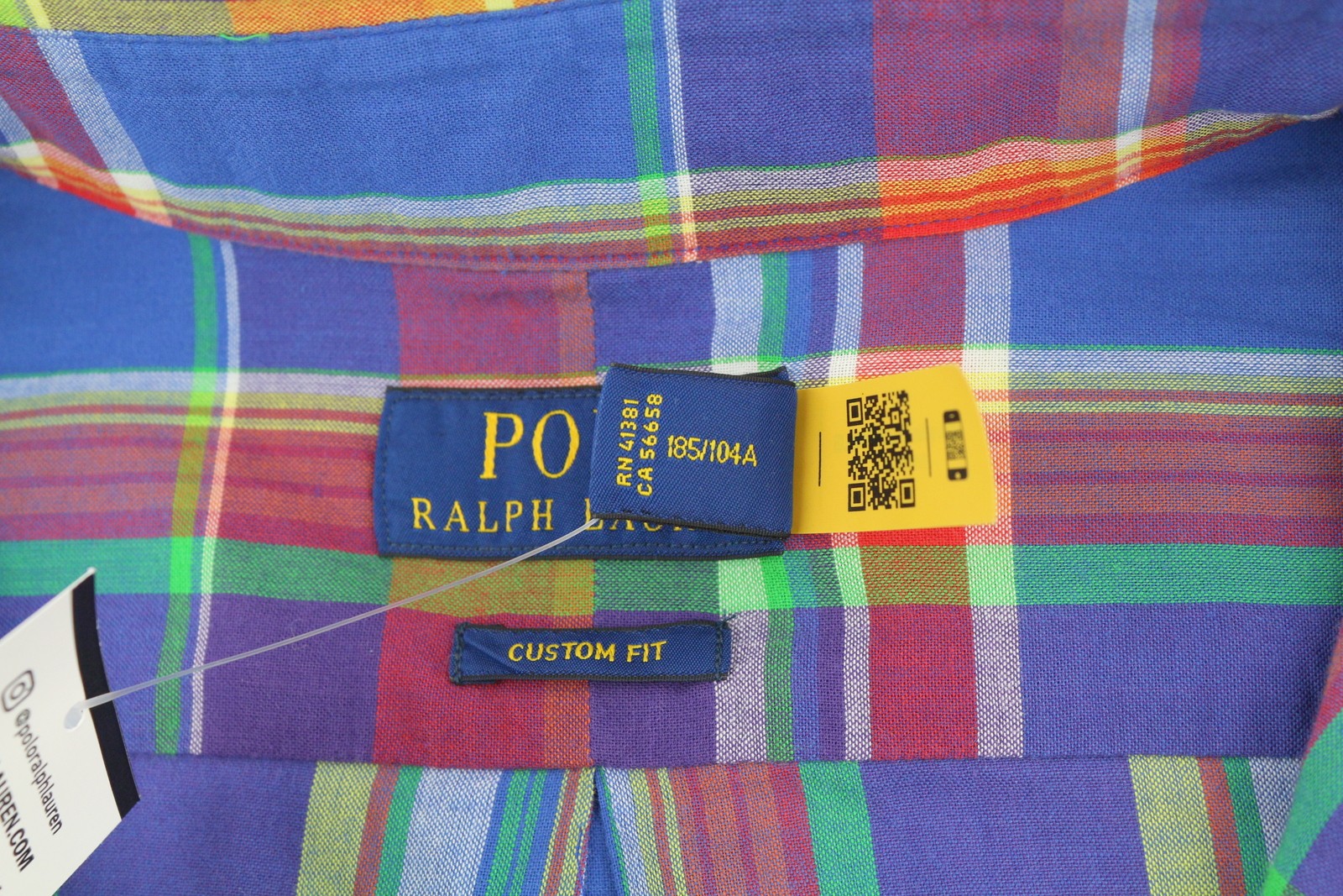 RALPH LAUREN Men's Shirt XL Plaid Casual Button Up RRP175