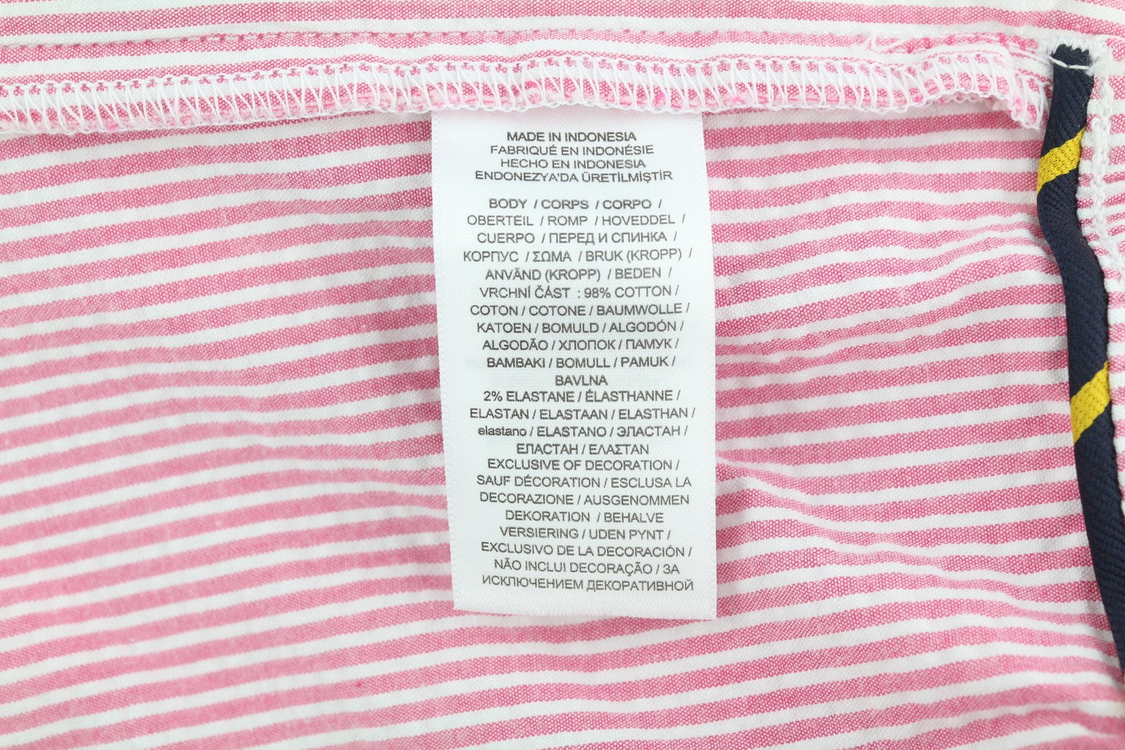 RALPH LAUREN Men's Shorts L Pink Pinstripe Stretch Chino RRP169