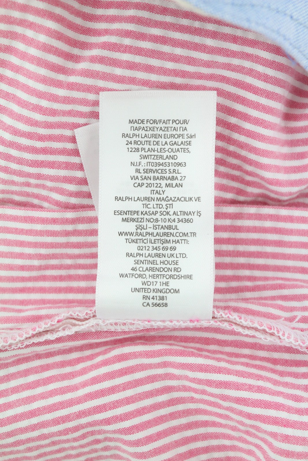 RALPH LAUREN Men's Shorts L Pink Pinstripe Stretch Chino RRP169