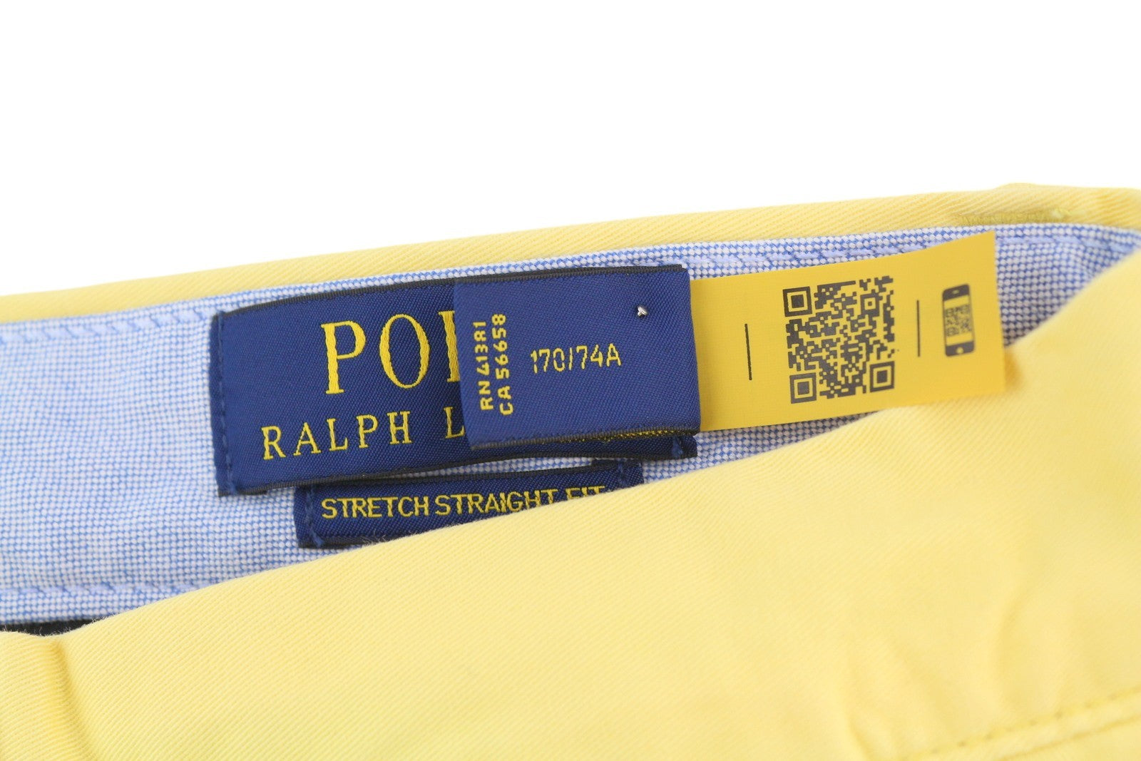 RALPH LAUREN Men's Shorts W29 Yellow Bedford Stretch Chino RRP196