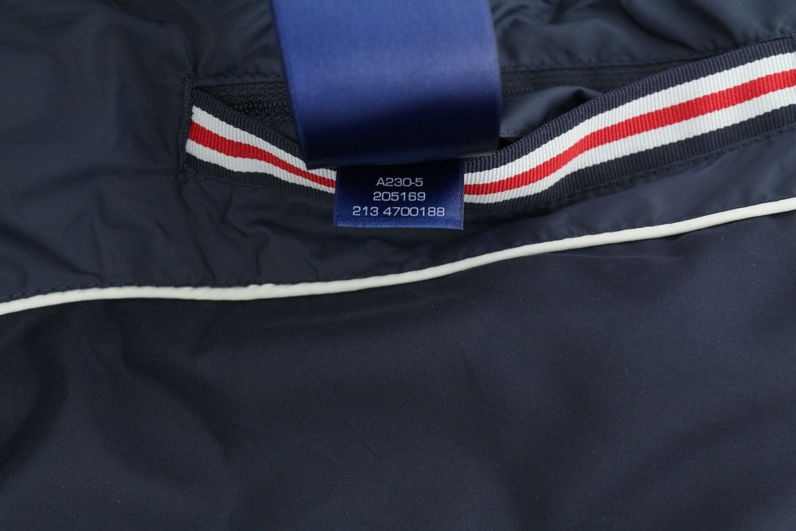 GANT Long Down Women Jacket XS Evening Blue Quilted Hooded Mid-Length