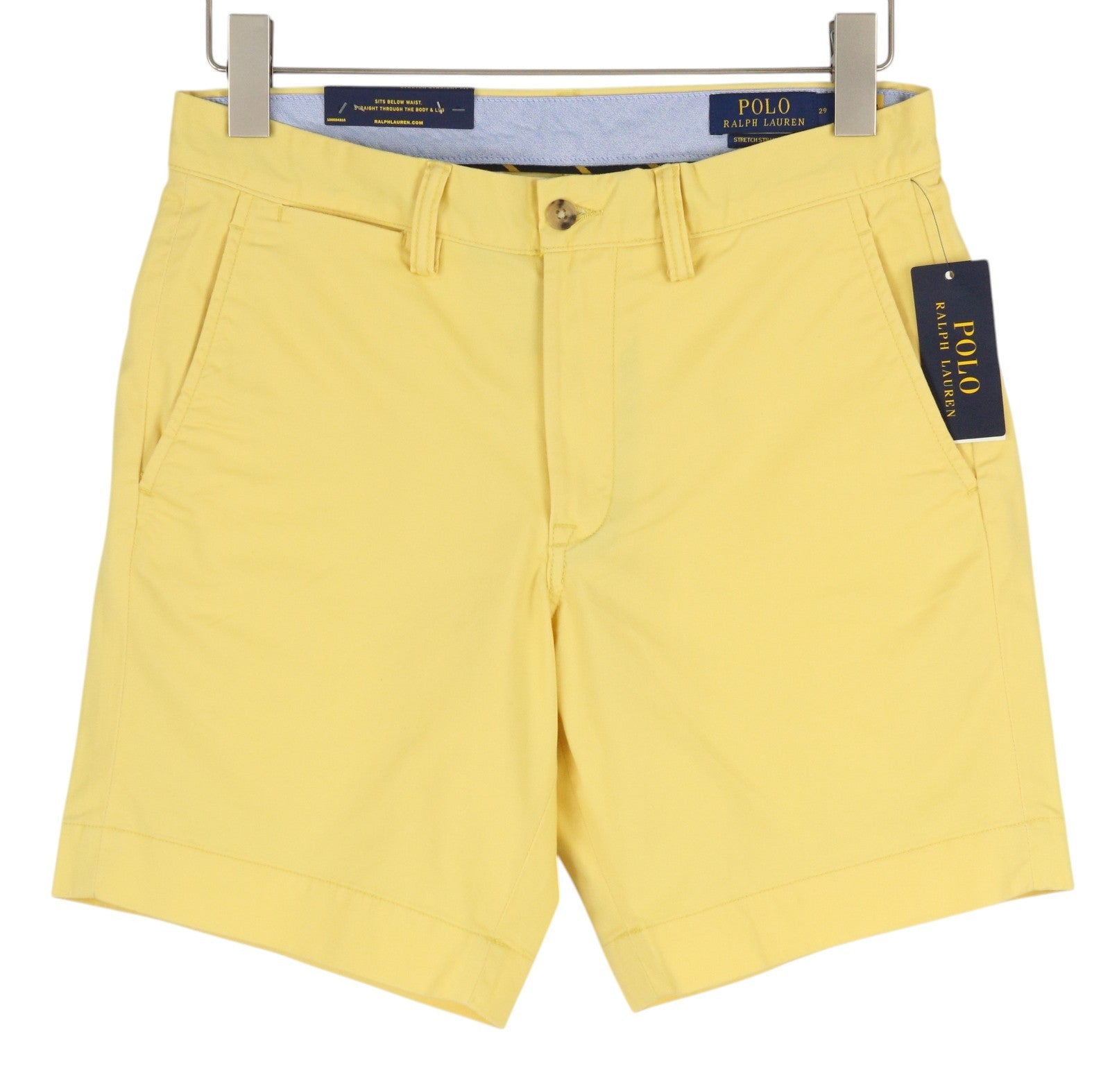 RALPH LAUREN Men's Shorts W38 Yellow Bedford Stretch Chino RRP196