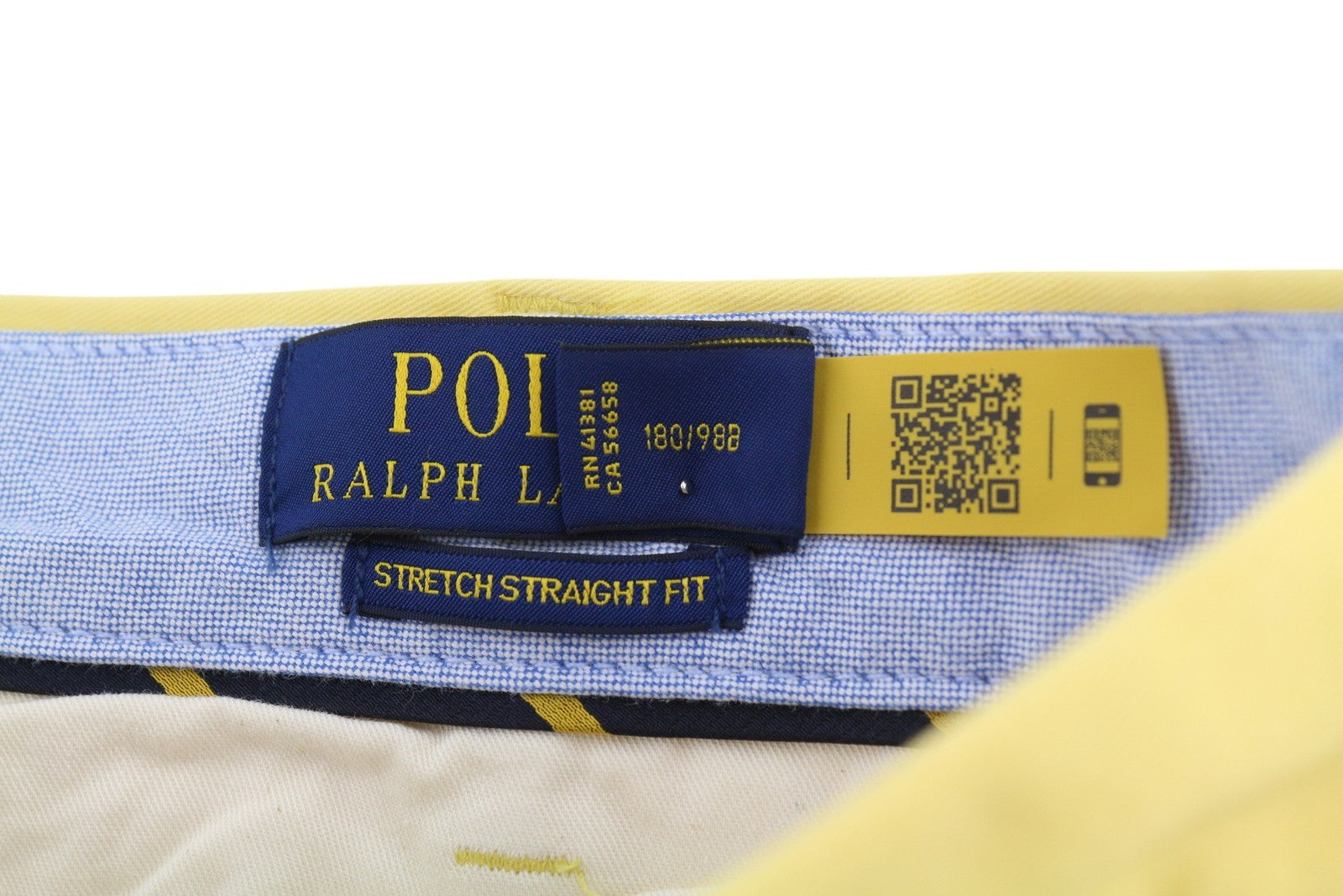 RALPH LAUREN Men's Shorts W38 Yellow Bedford Stretch Chino RRP196