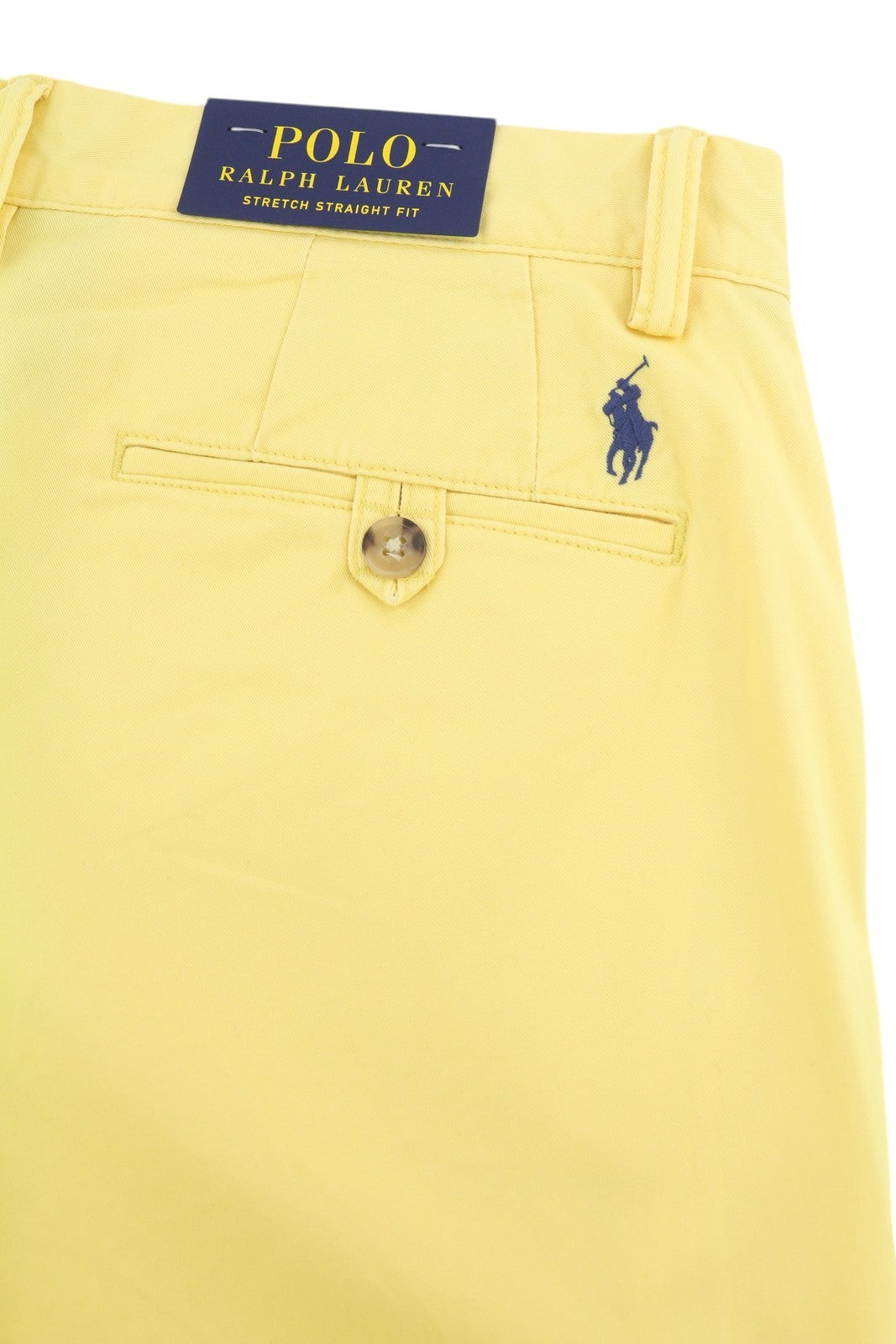 RALPH LAUREN Men's Shorts W38 Yellow Bedford Stretch Chino RRP196