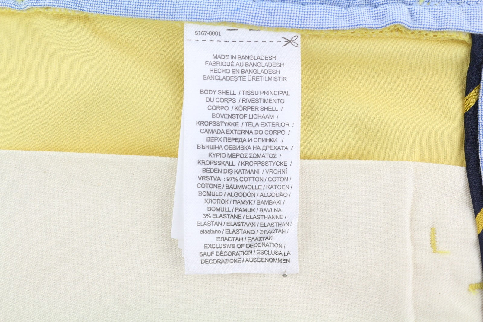 RALPH LAUREN Men's Shorts W38 Yellow Bedford Stretch Chino RRP196